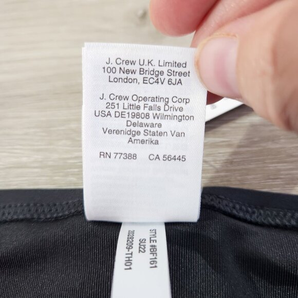 J. Crew Black Full Coverage Bikini Briefs New With Tags Womens Size 2X - Picture 13 of 16